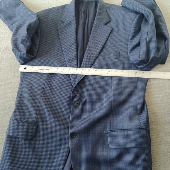 Peter Millar Blazer Crown Crafted Men 42R Blue 100% Wool Soft Lightweight Casual - Picture 3 of 10